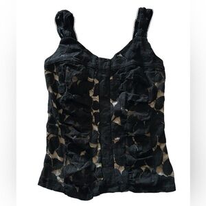 Elegant Black Lace Women's Top
